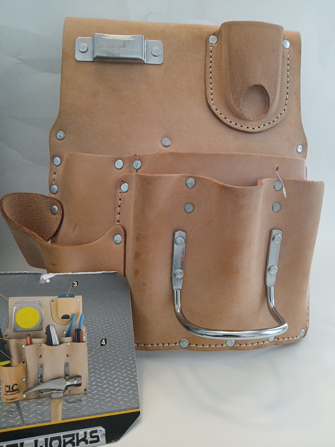 Tools Leather Tool Pouch For Pro Drywall Contractor Tan Leather Tools Bag Holder