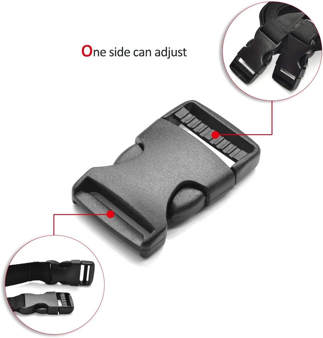 20Pack Plastic Buckles 1 Inch Quick Side Release for Backpack…