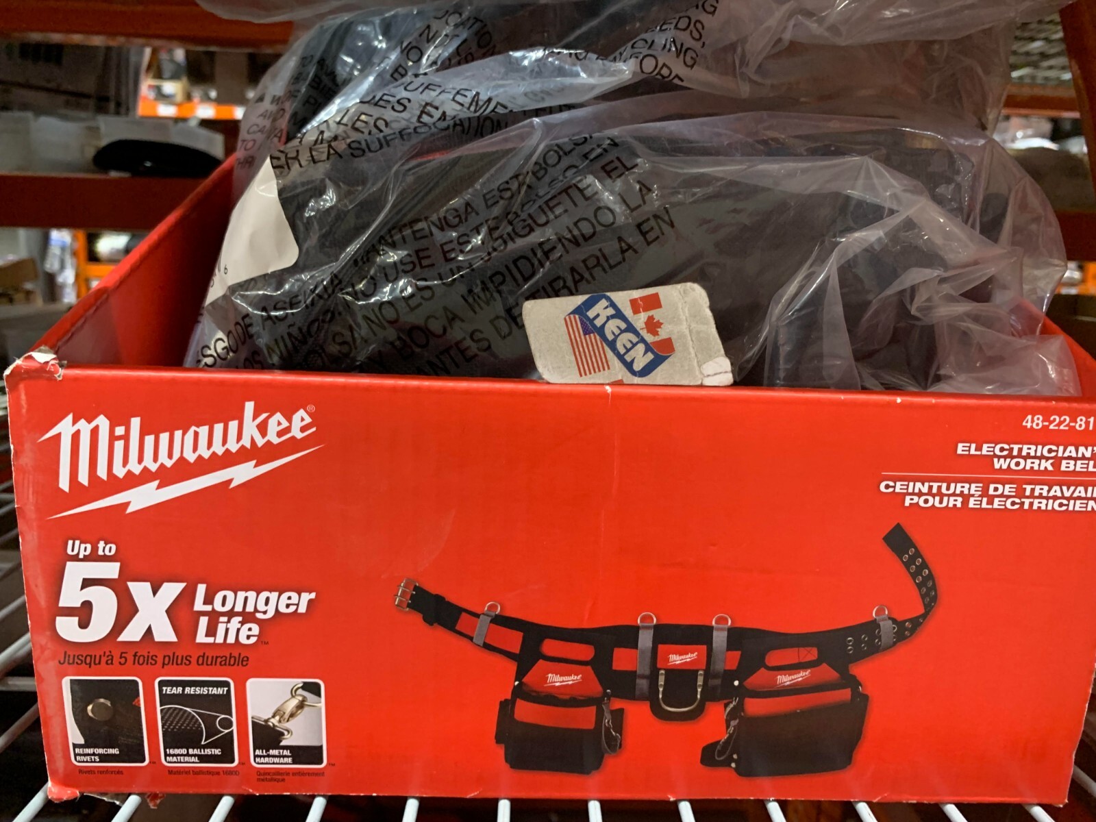 Milwaukee CANADA Adjustable Electricians Work Belt