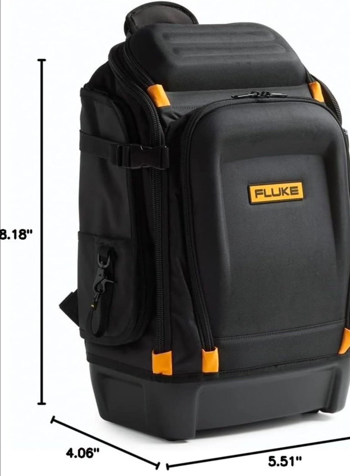 Fluke Pack30 Professional Tool Backpack Industrial-Grade, Black/Yellow