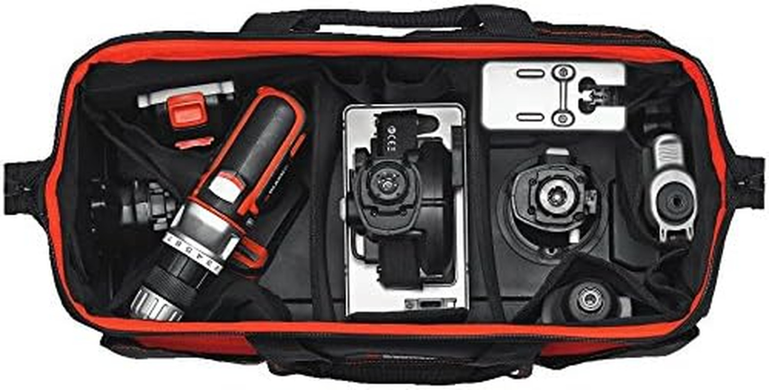 BLACK+DECKER Tool Tote Bag for Matrix System, Wide-Mouth, 21-Inch (BDCMTSB)
