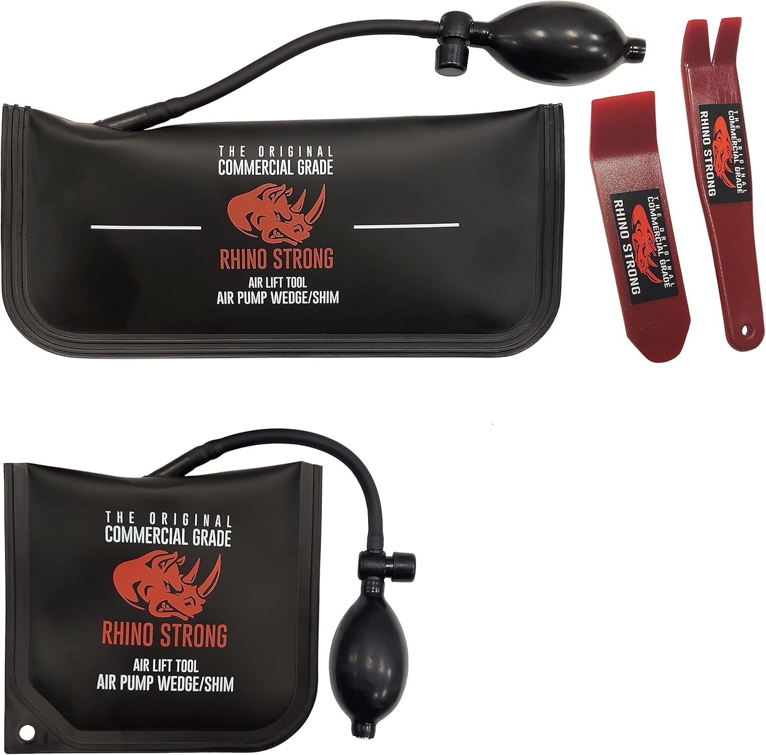 The Original Rhino Strong Commercial Grade Air Wedge Bag 2.0 Pump black