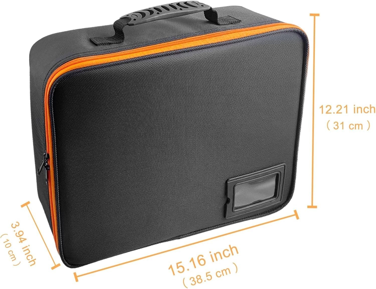 Lightweight Portable Power Tool Box with Adjustable Dividers for Battery Safety