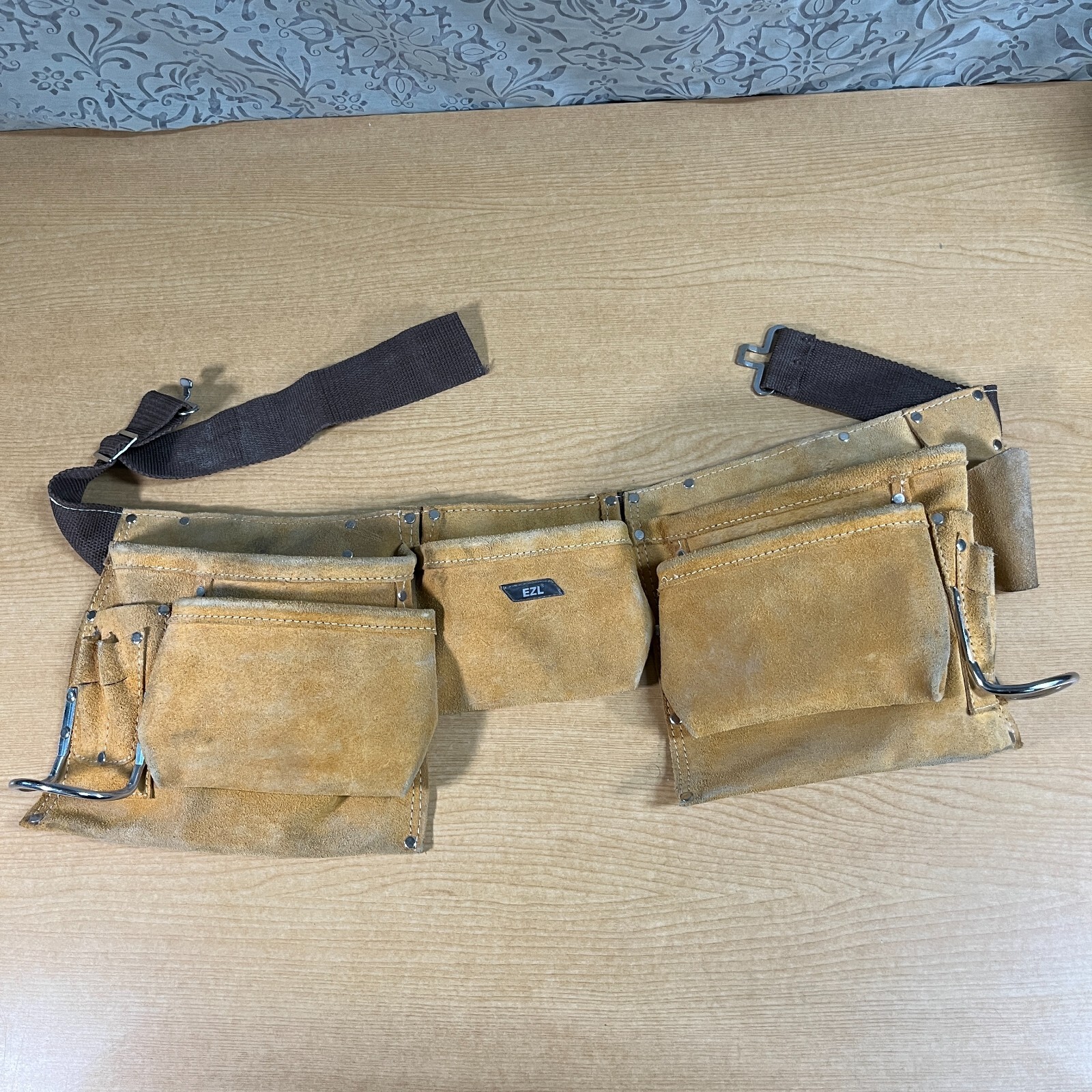 Vintage EZL Tool Pouch Leather Toolbelt Home Improvement