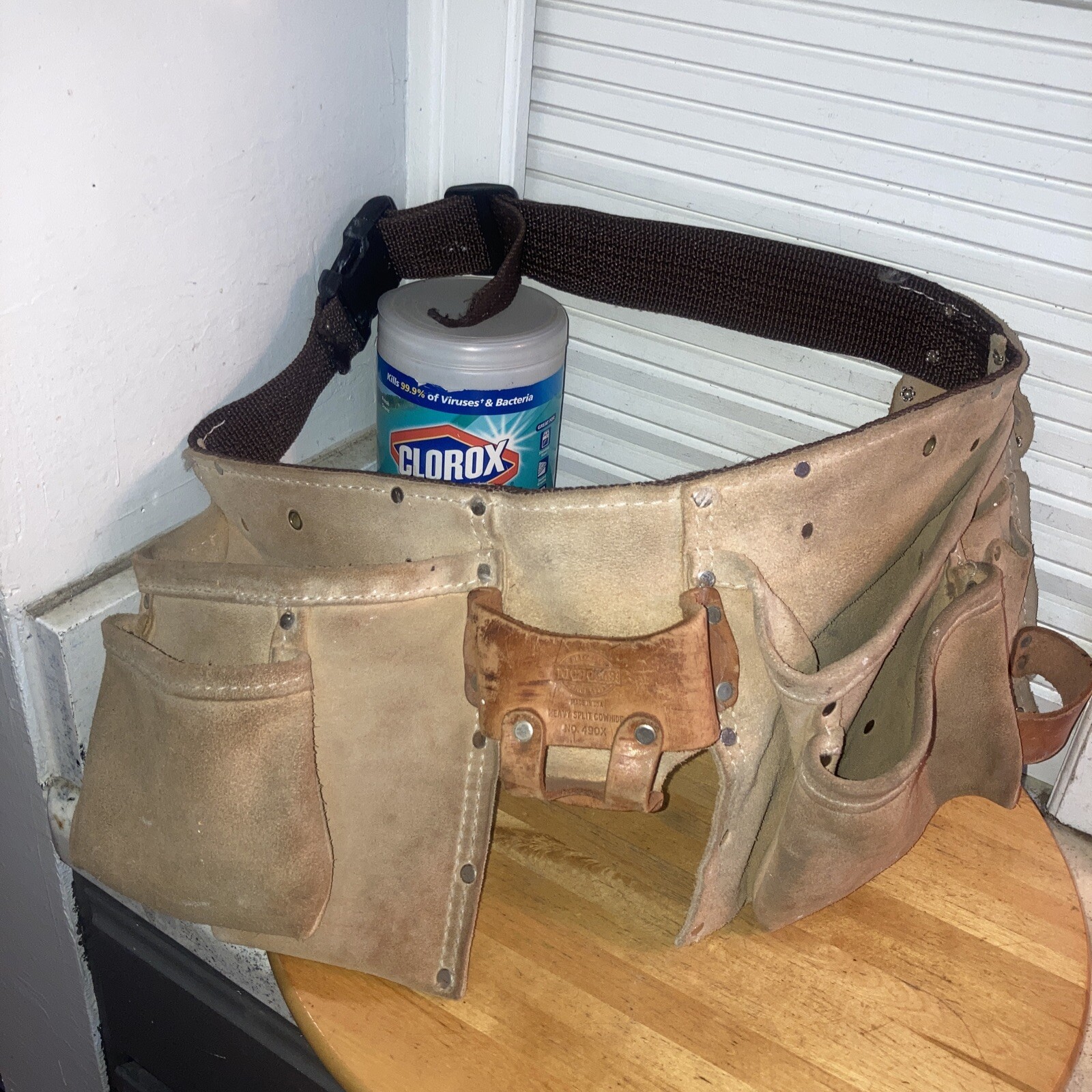 Nicholas Heavy Split Cowhide No. 490X Tool Belt – 🇺🇸 Vintage Carpenter’s Belt