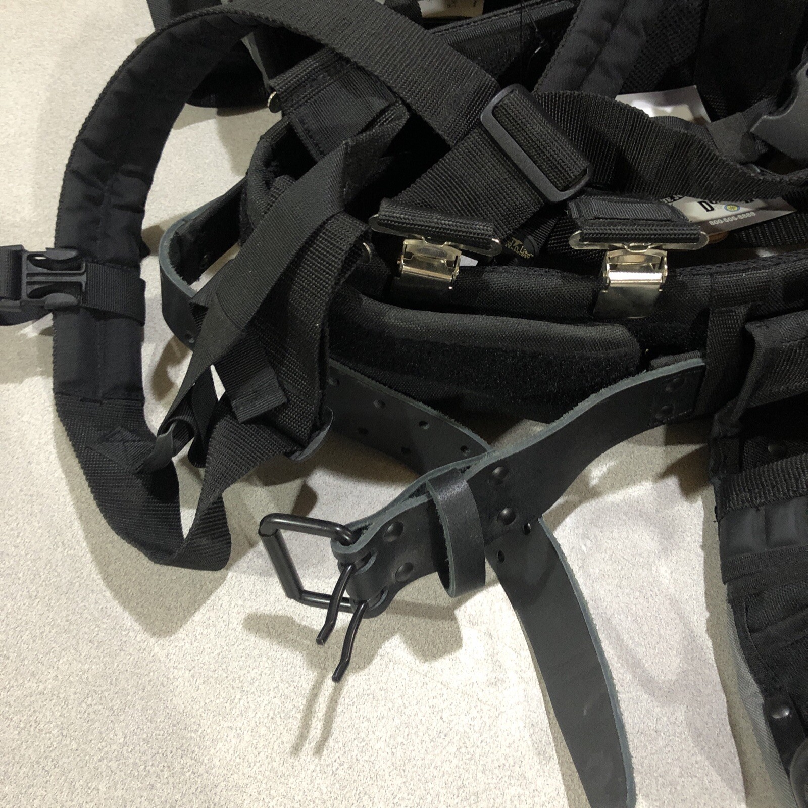 Duluth Trading Co Master Series Canvas Tool Belt Black w/ Suspenders Bird’n Lite