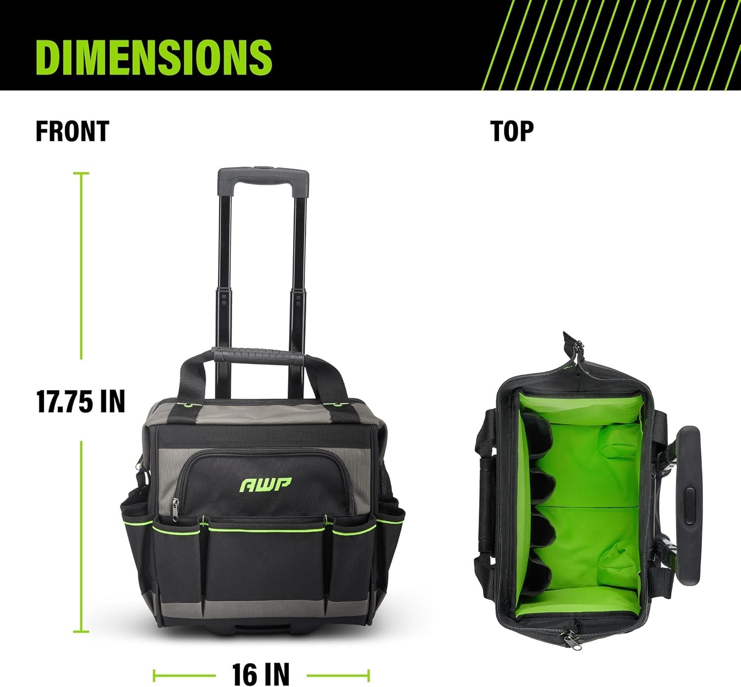 Tool Bags, Tool Bag, Black, Durable Tool Tote, for Professionals and Contrac…