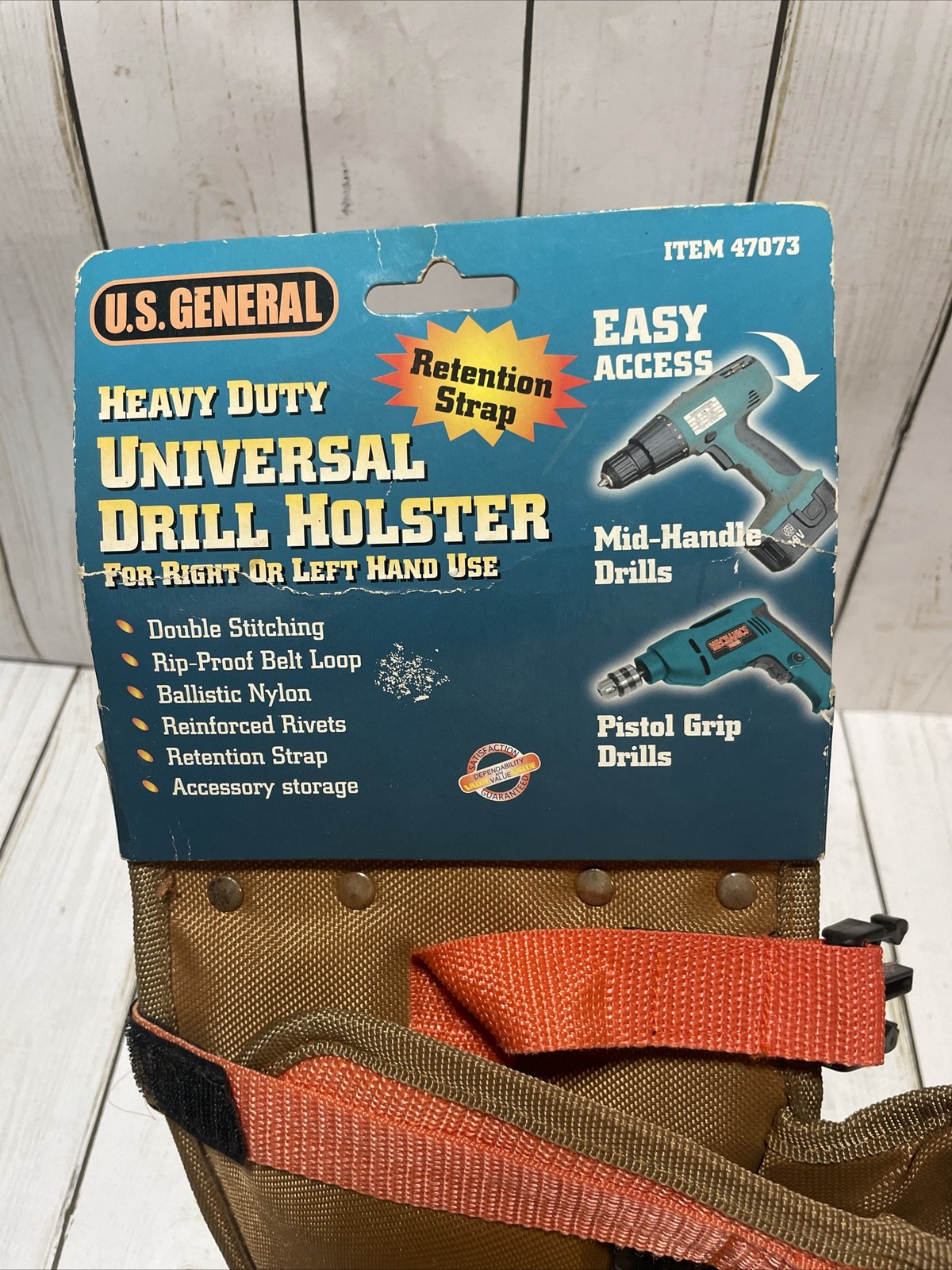 Brand New U.S General Heavy Duty Universal Drill Tool Holster Tan Belt Pouch.