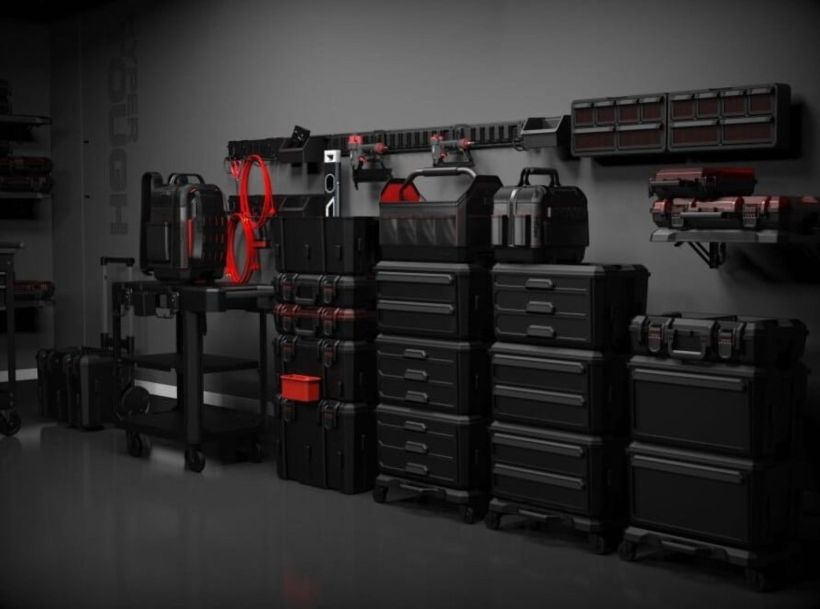 Hyper Tough Stackable Tool Backpack Organizer Heavy Duty Jobsite Storage Bag