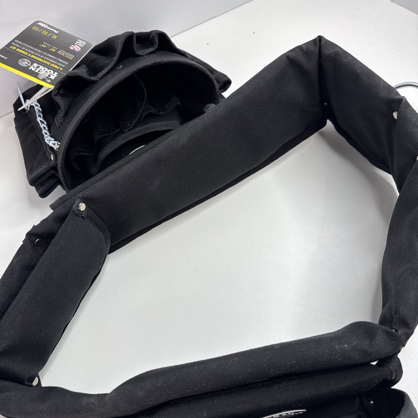 Klein Tools 5710XL Electrician’s Padded Tool Belt Pouch Combo 27 Pockets 4-Piece