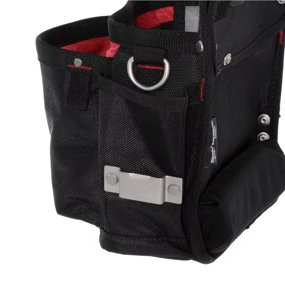 15-Pocket Electricians Tool Holder with Quick Adjust Belt and 6-In-1 Wire Stripp