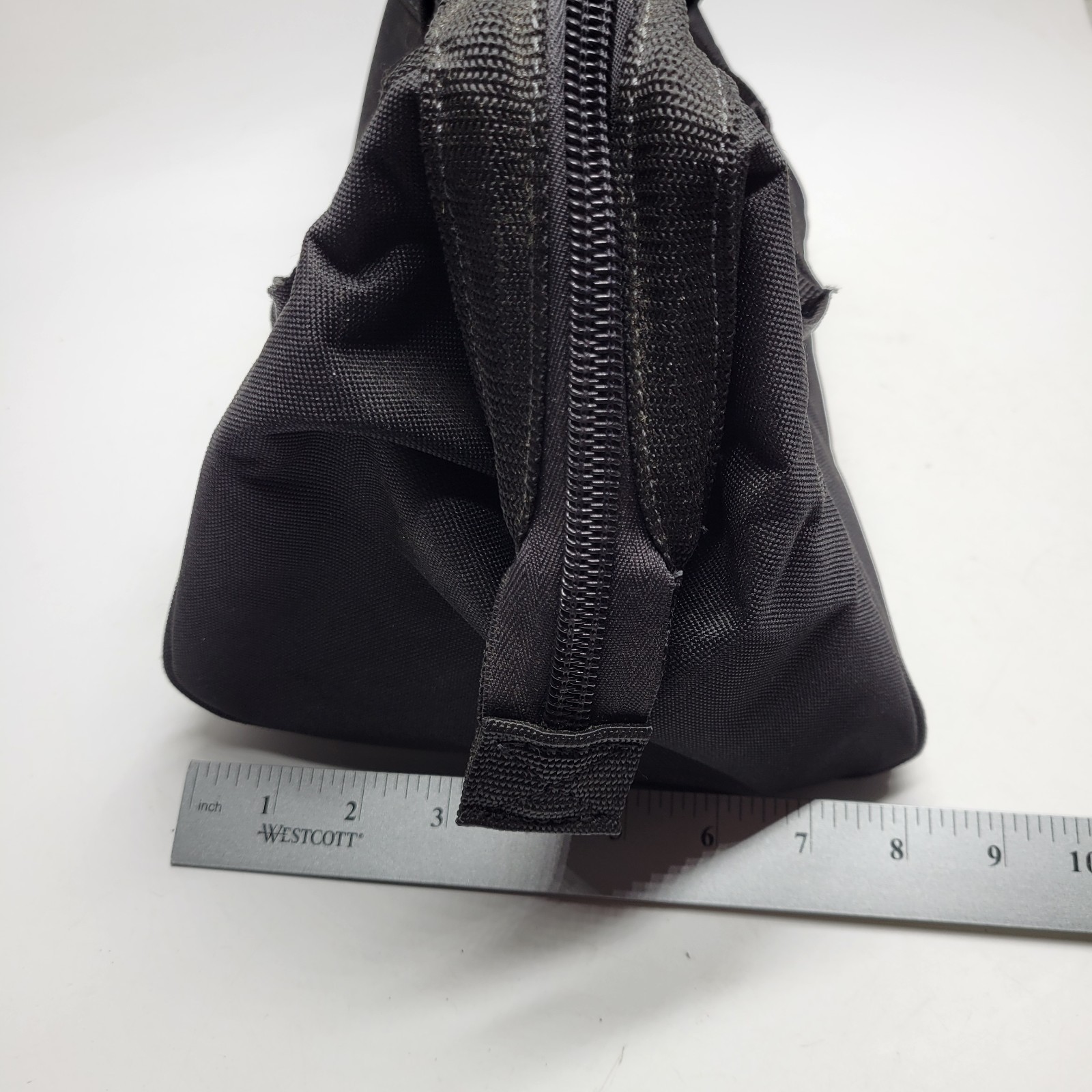 Custom Leather Craft Work Bag CLC Canvas Zip 12x8x8 Black Blue Tool Tote