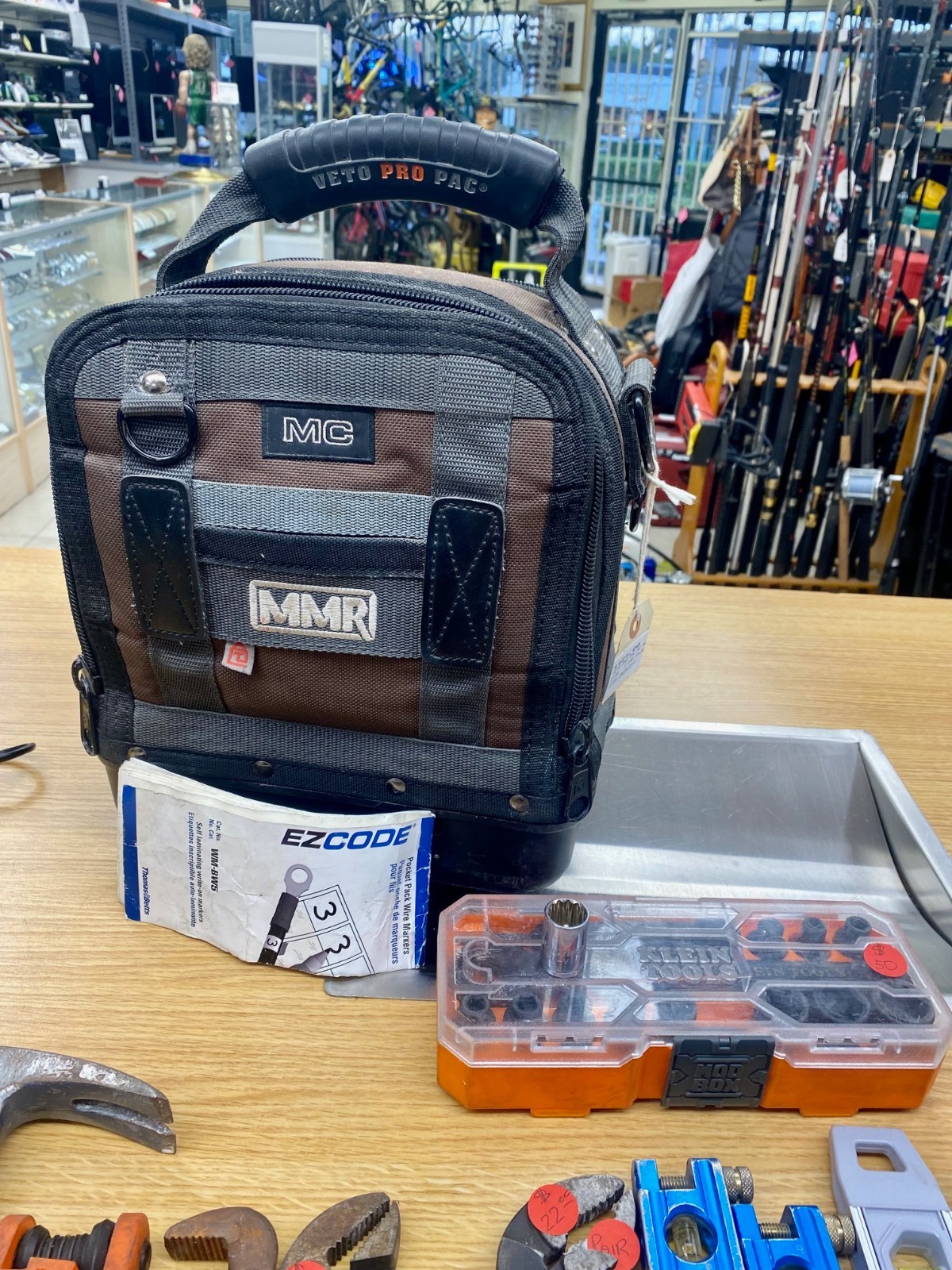 Veto Pro Pac Tech Pac Bag With Klein Tools Canvas 5141 Tools for Electrition