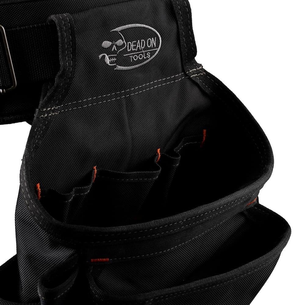 Dead On Tools Carpenter’s Tool Belt with LoadBear Suspenders – Black