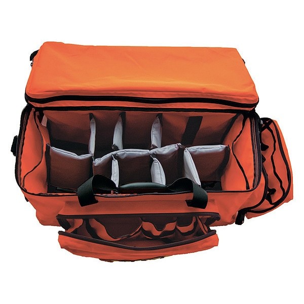 Emi 826 Trauma Response Bag, Nylon, 24 In L, 10 In W, Orange
