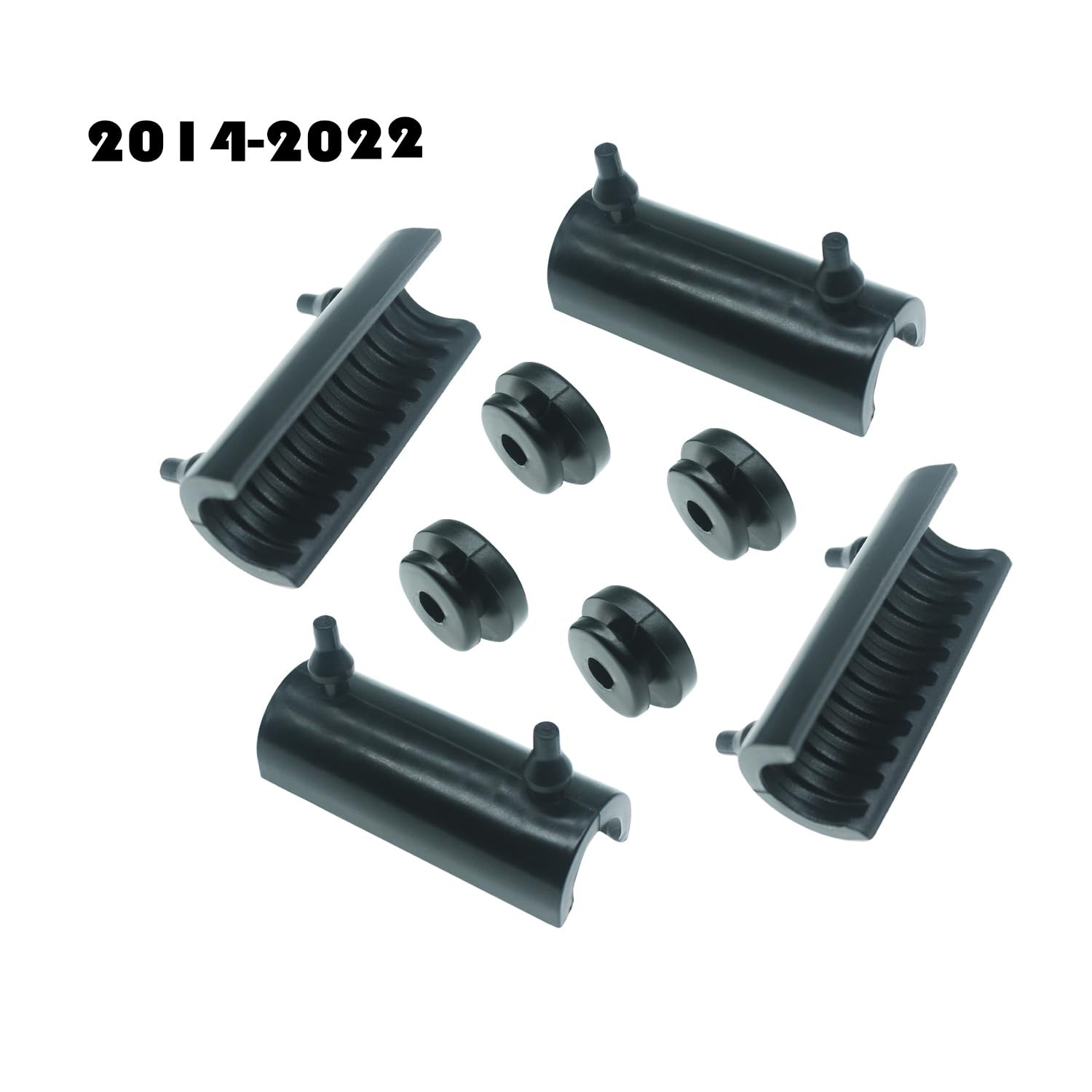 Rubber Mounts Support Cushion Hard Saddle Bags Saddlebag One Size, black