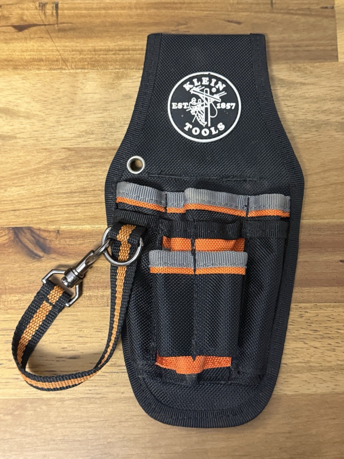 Klein Tools Tool Pouch, Tradesman Pro 5240, Black, 2in belt, 9 Pockets