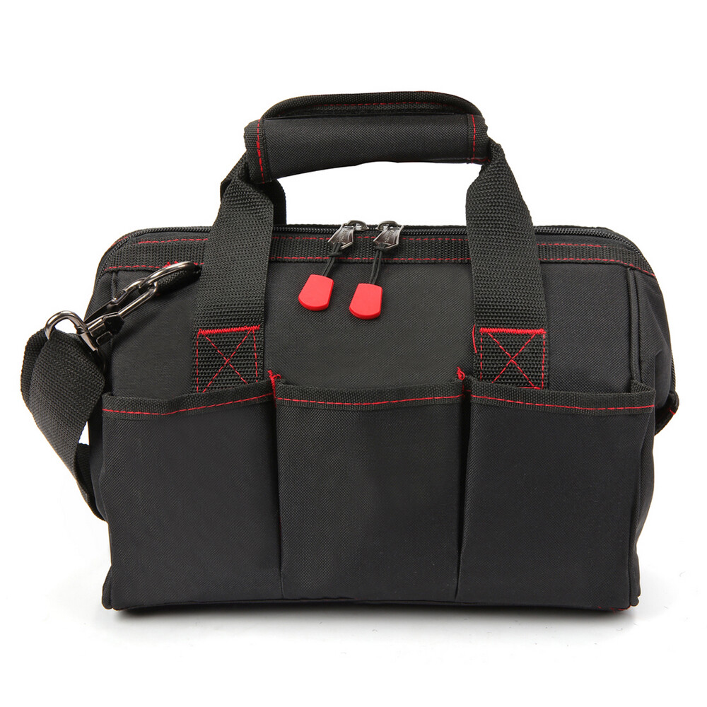 Workpro 12” Storage Tool Bag Close Top Wide Open Mouth Polyester Double Zipper