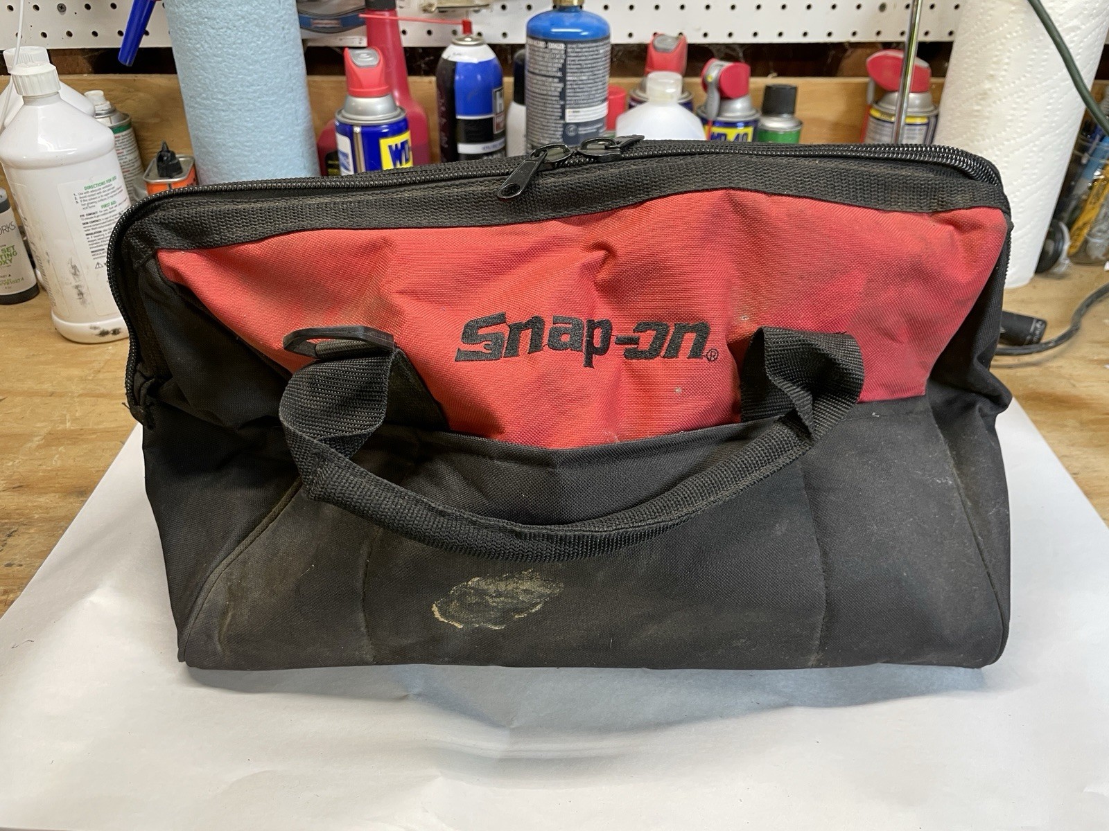 Snap-on Tools Power Tool Tote Bag Black and Red Set 18” And 14” Tool Bag