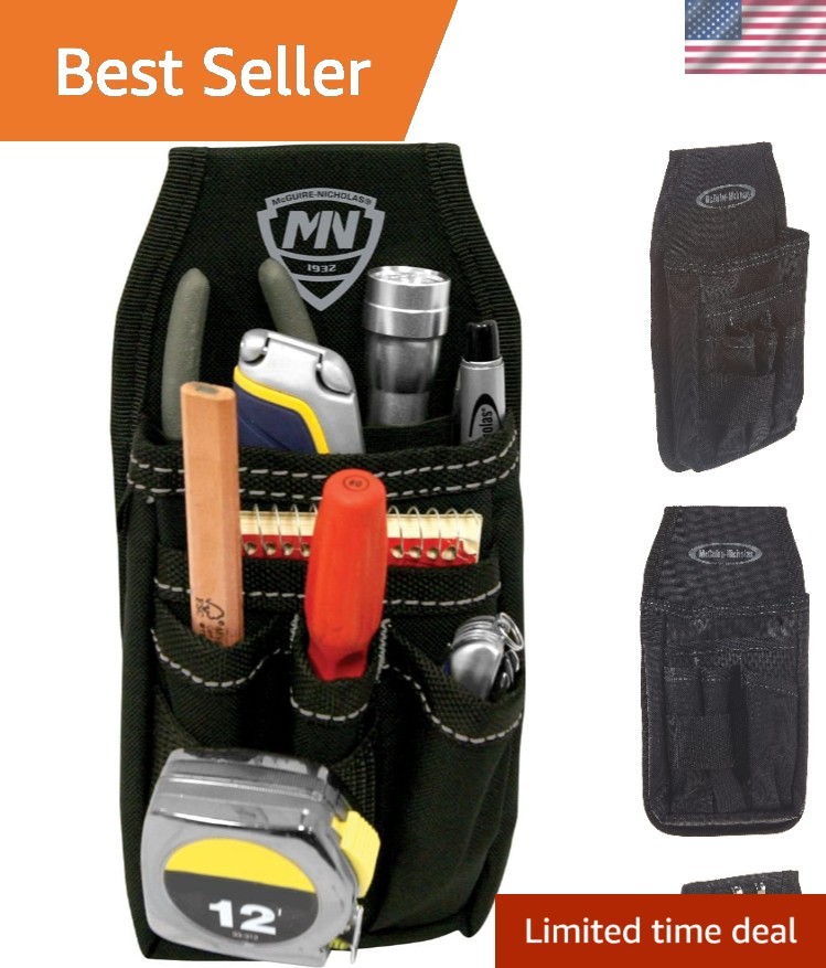 Durable 600D Nylon Mini Tool Pouch with Clip – Lightweight Organizer for Tools
