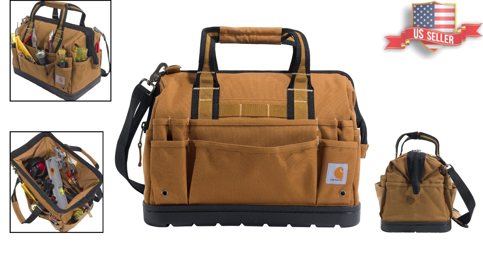 Rugged Legacy Tool Bag 2.0 – 16″, Molded Base, with 35 Pockets for Efficiency