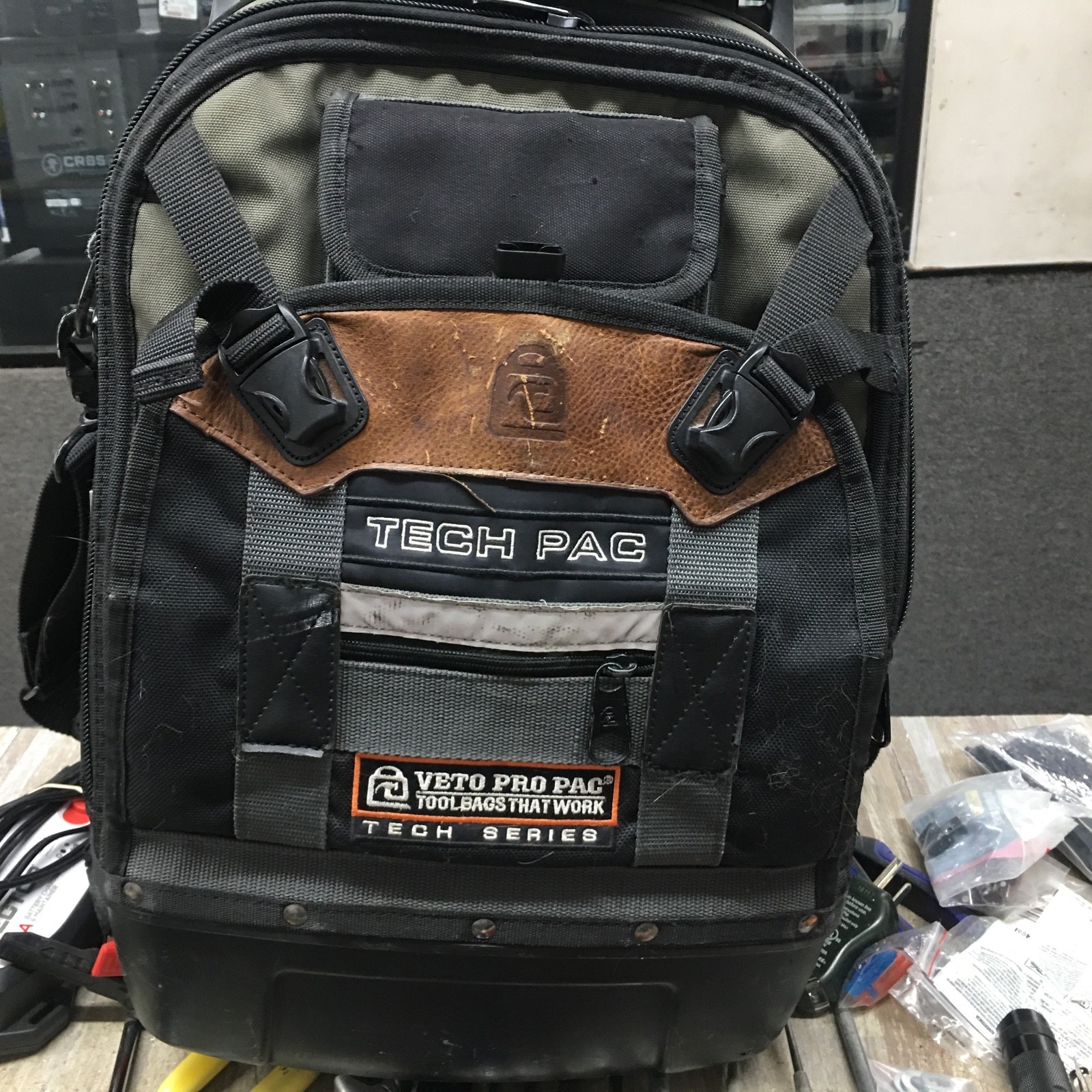 Veto Pro Pac Tech Pac BACKPACK WITH MORE THAN 40 PIECES TOOLS USED.