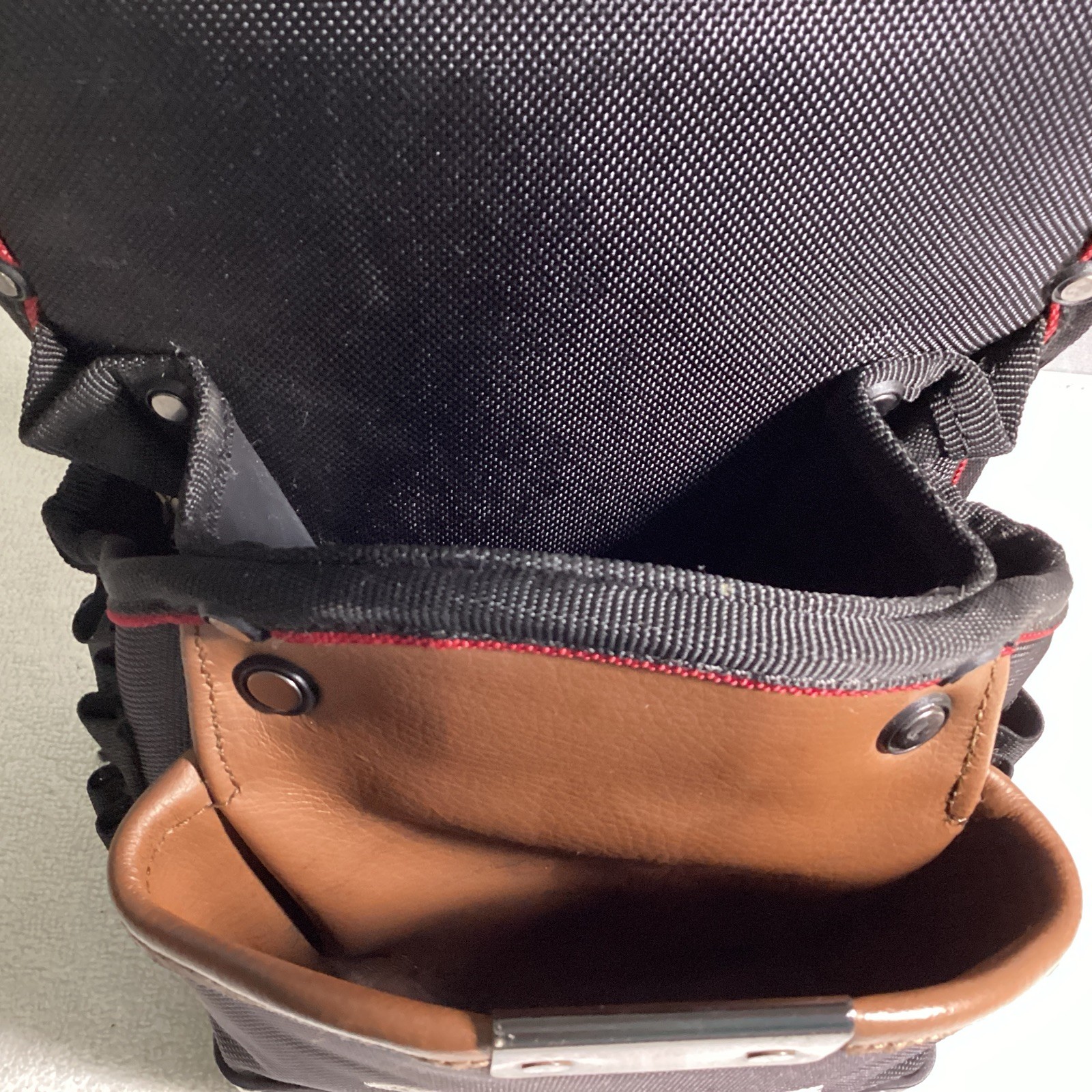 Husky Multi-Pocket Drill Driver Pro Grade Leather Tool Belt Pouch