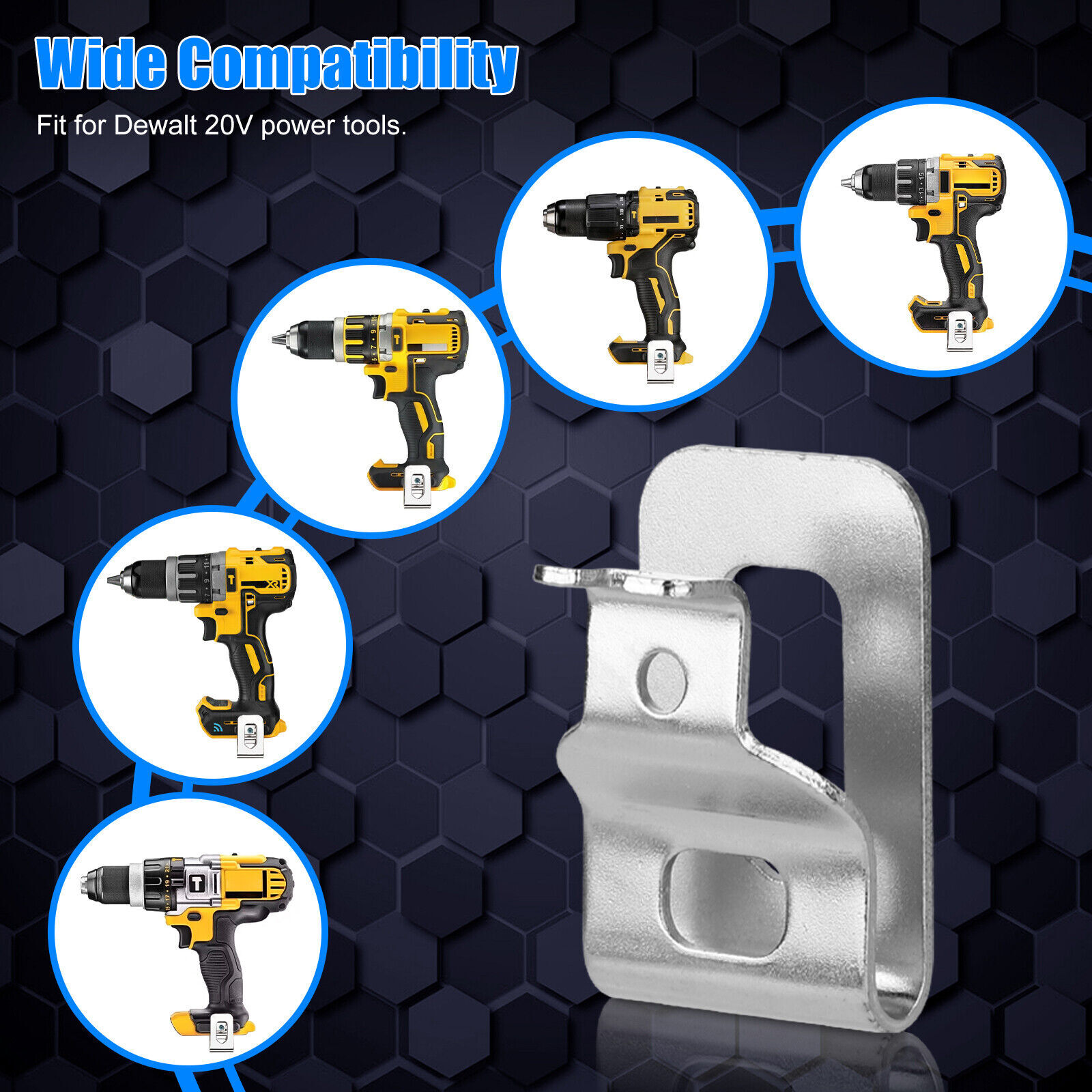 10Pack Belt Clip Hook w/Screw for Dewalt 12V 20V Drill Impact Driver Flashlight@