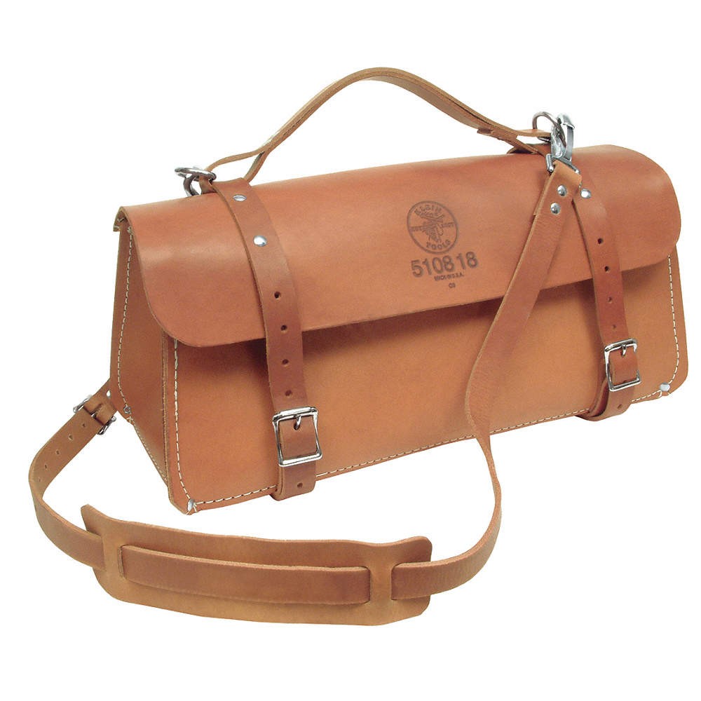 KLEIN TOOLS 5108-18 Tool Bag,Leather,General Purpose 36L250