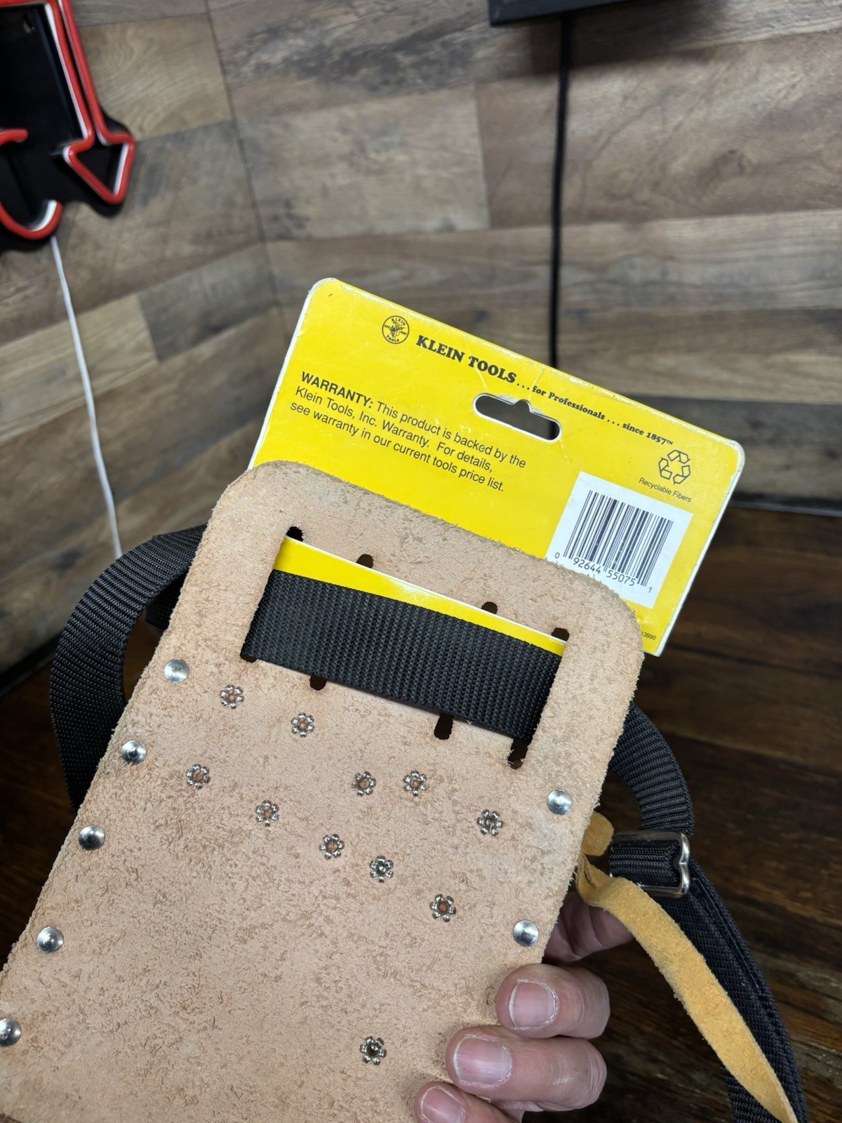 Klein Tools 5190 Leather 10-Pocket Tool Pouch NWT