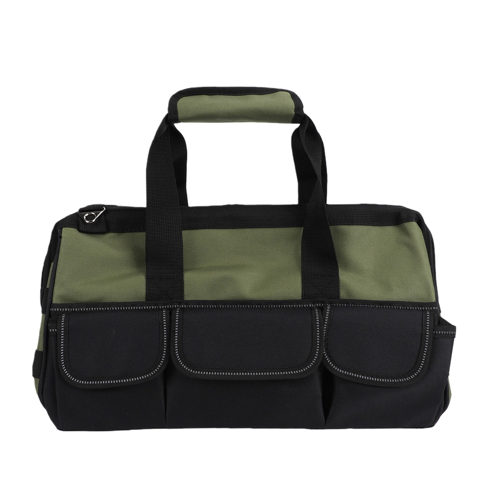 Heavy Tool Bag 15 Inch 25 Pockets Soft Tool Organizer For Electrician Green