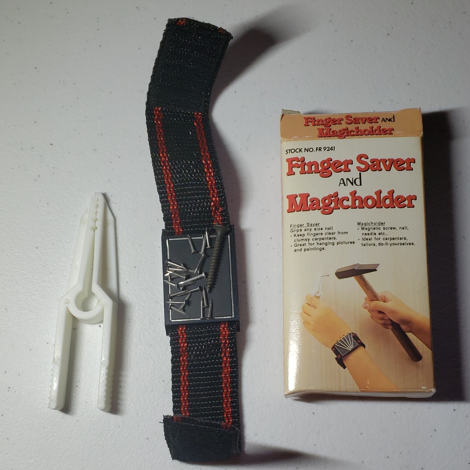 Magicholder Magnetic Adjustable Wristband & Nail Holder Set, 2 Items, FR 9241