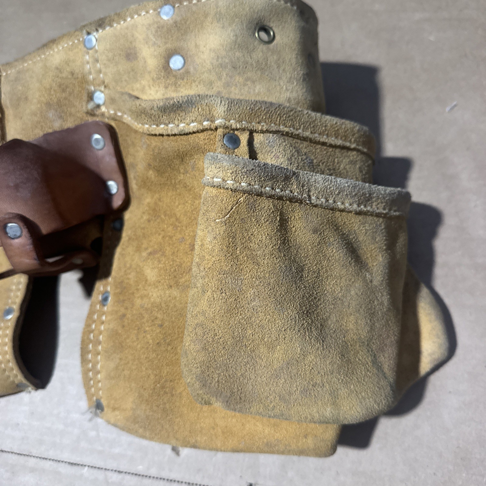 Heavy Split Cowhide Multi-Pocket Tool Belt 490X by Nicholas High Qlty. USA Made