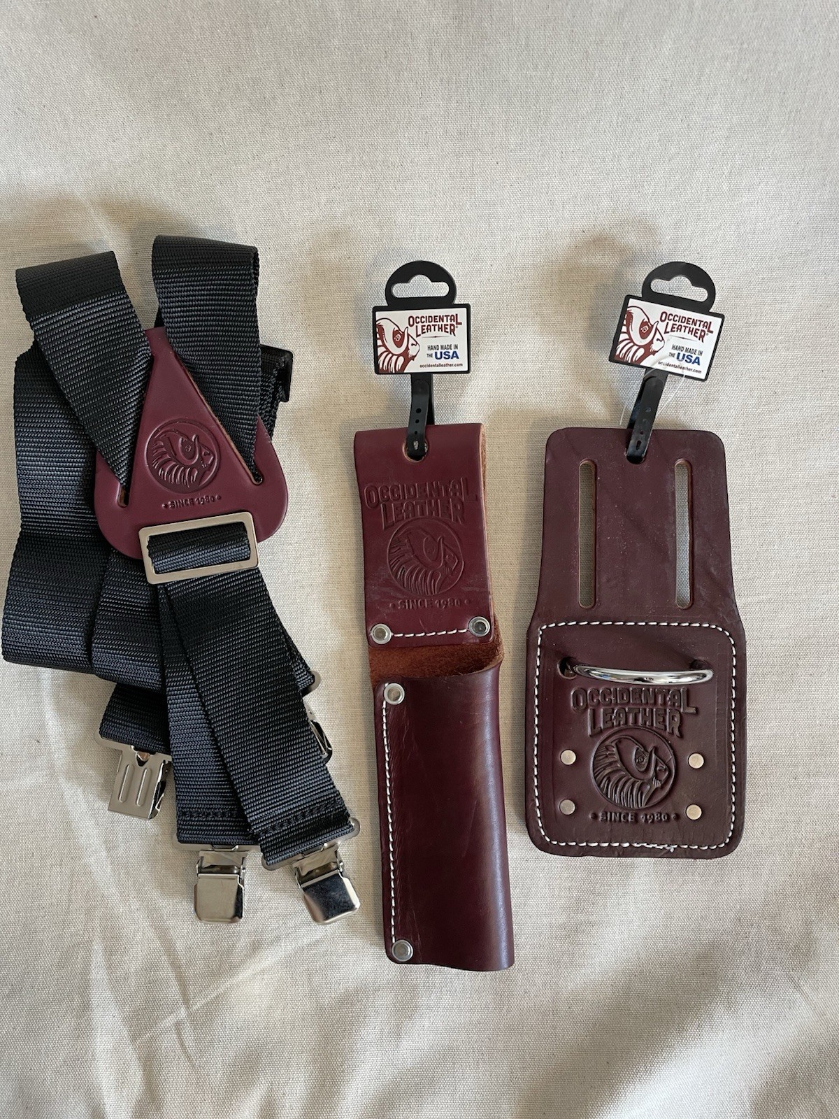 NEW Occidental Leather LOT Hammer Holder/Universal Tool Holder/Suspenders NWT