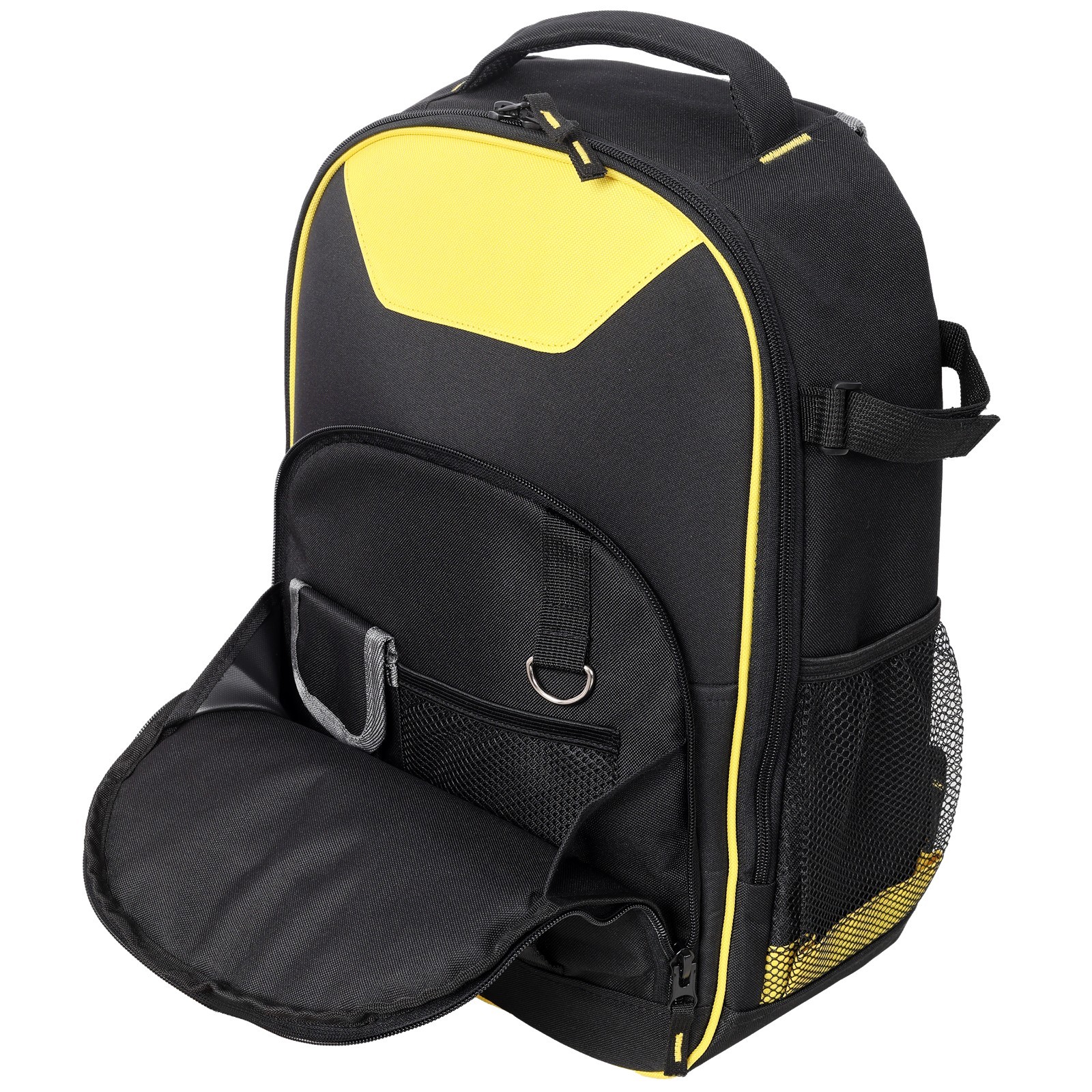 Oxford Cloth Multifunctional Tool Backpack, Heavy-Duty Tool Bag Multiple Pockets