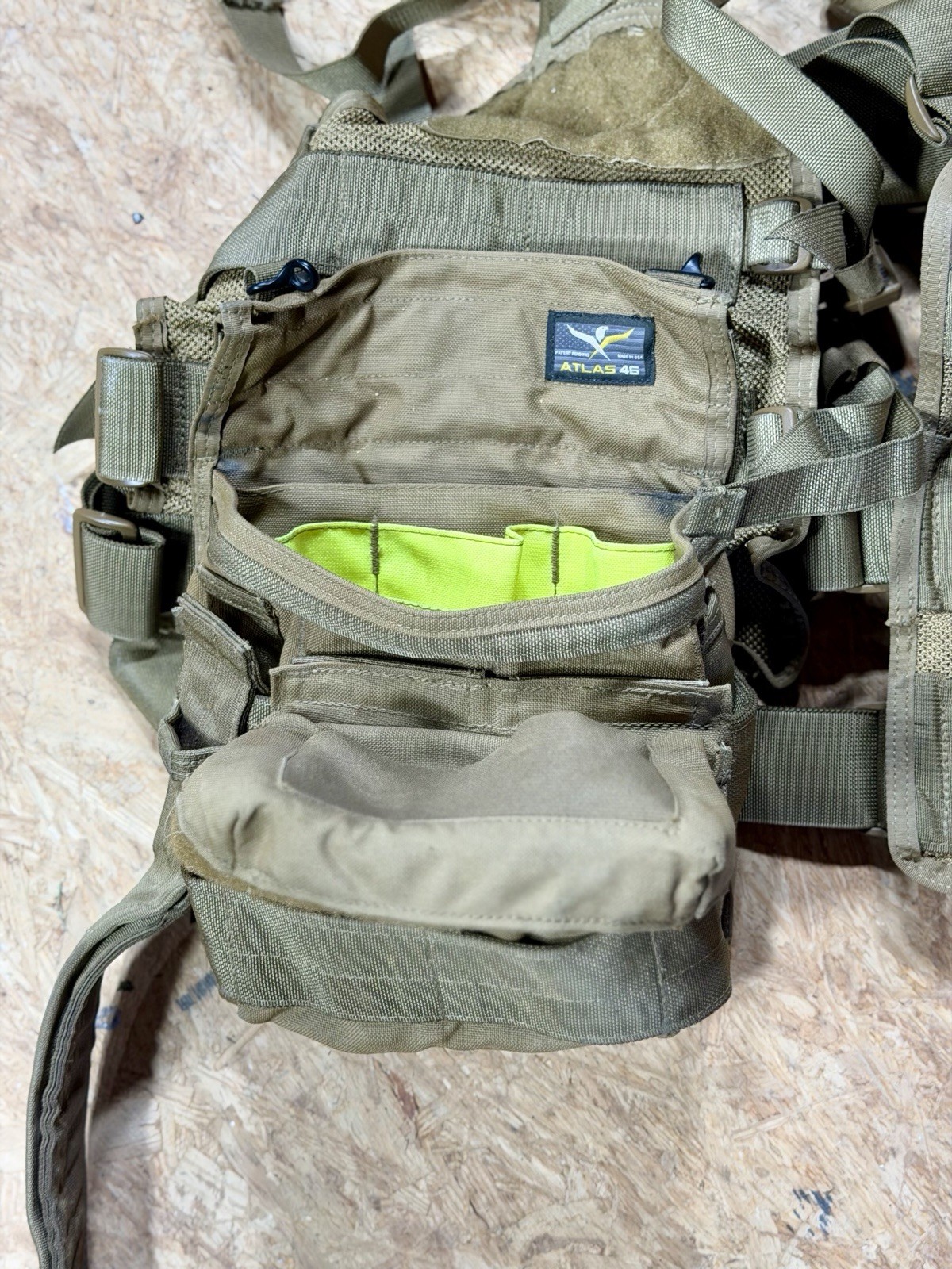 Atlas 46 Stratos Open Core Tool Vest With Tool Pouch Drill Save! Diamondback