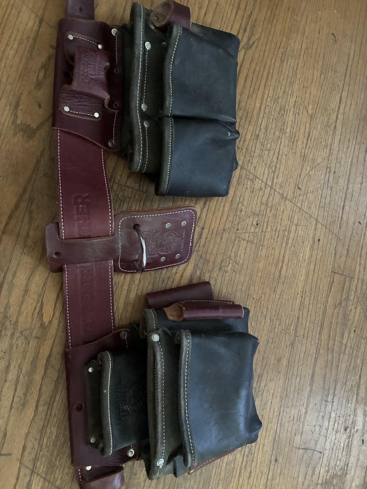 Occidental Leather B5060 Adjustable Tool Belt Brown Black size medium