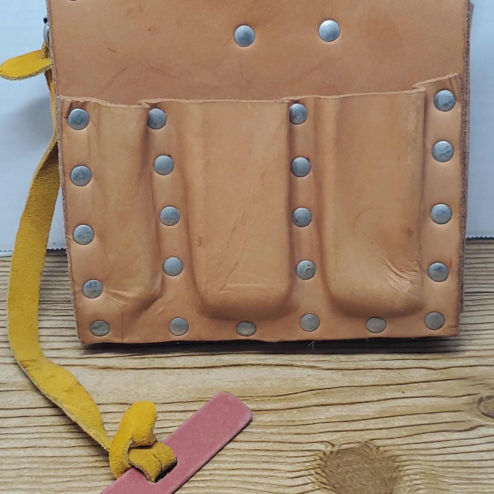 Klein Tools 5190 Brown Leather 10-Pocket Tool Pouch Electrician Tool Belt NOS