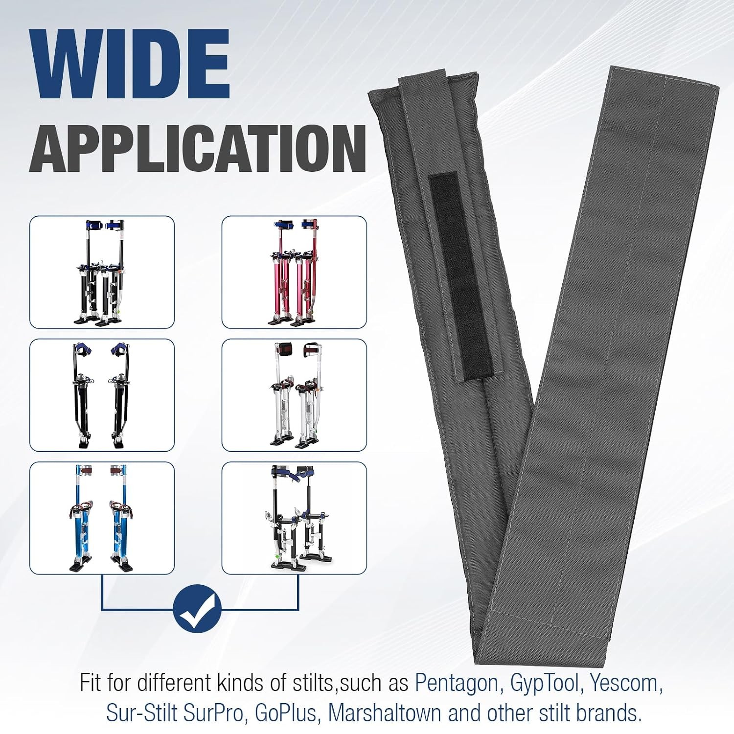 Drywall Stilt Straps Replacement Universal Fit Padded Adjustable Straps for