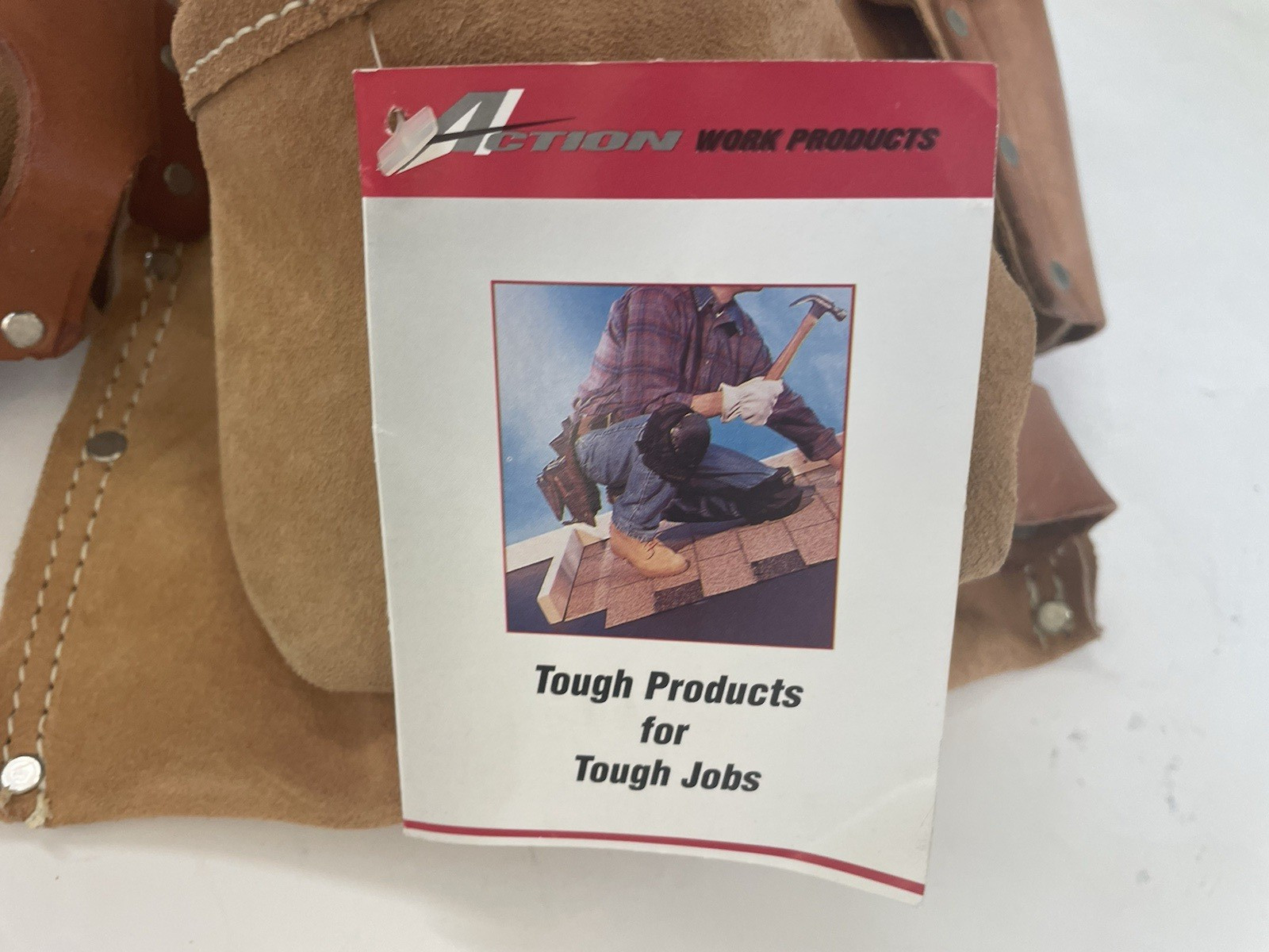 Action Work Products Suede Leather Adjustable Carpenters Tool Belt AS-490-3
