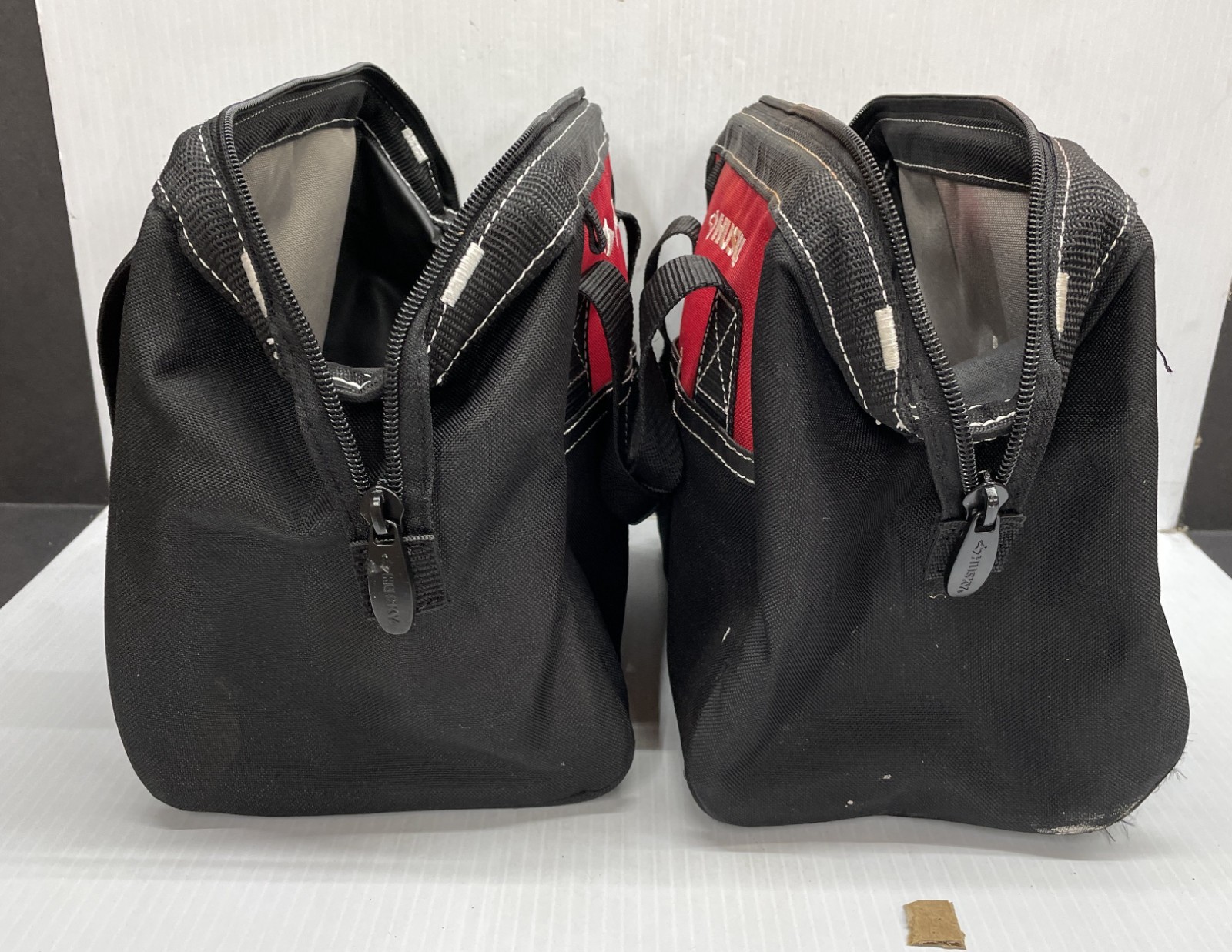 Husky 10″ Tool Bags – LOT OF 2 Canvas Zippered 10in 10 inch (Model 82124N14)