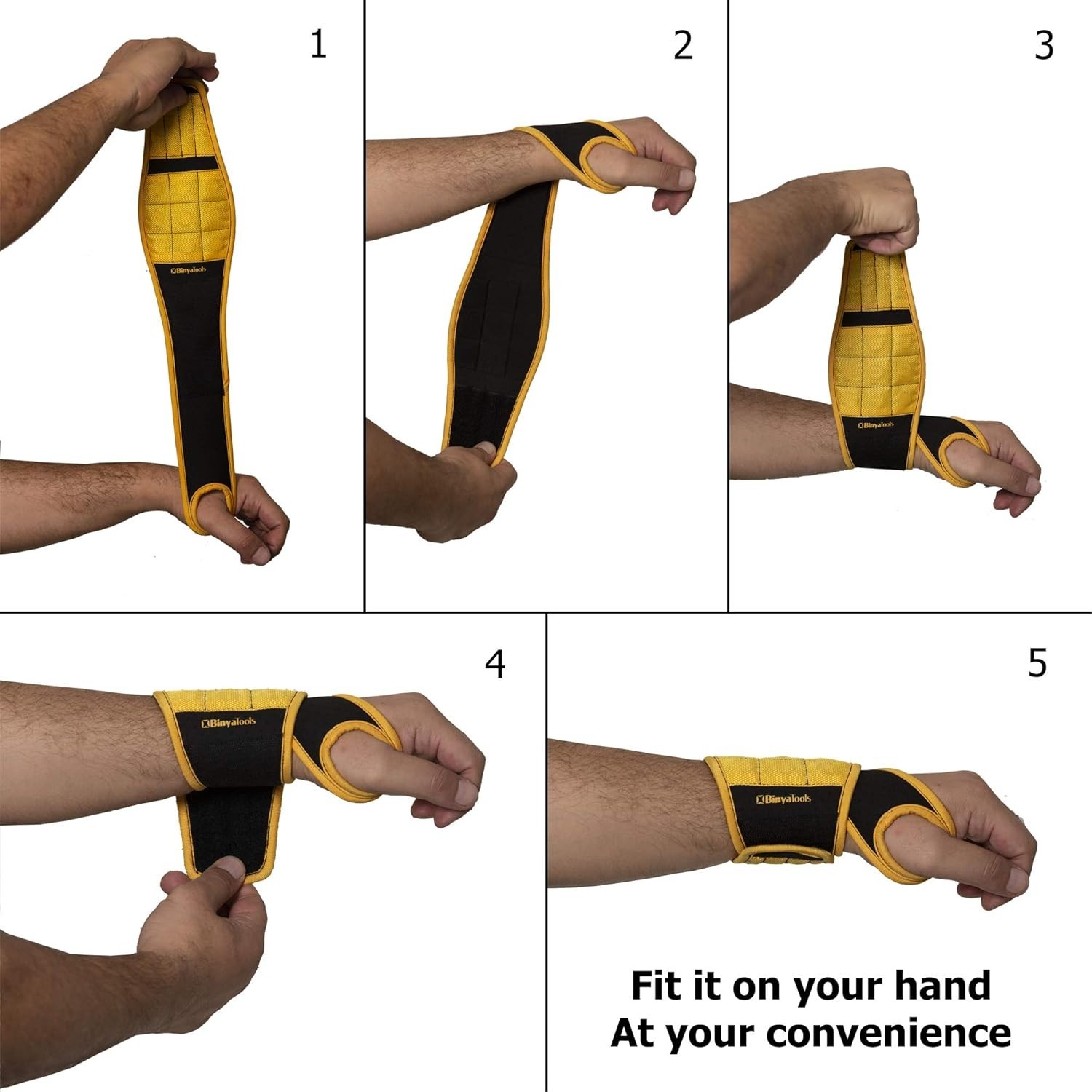 Breathable Magnetic Wristband with 9 Neodymium Magnets – Perfect for Tool Lovers