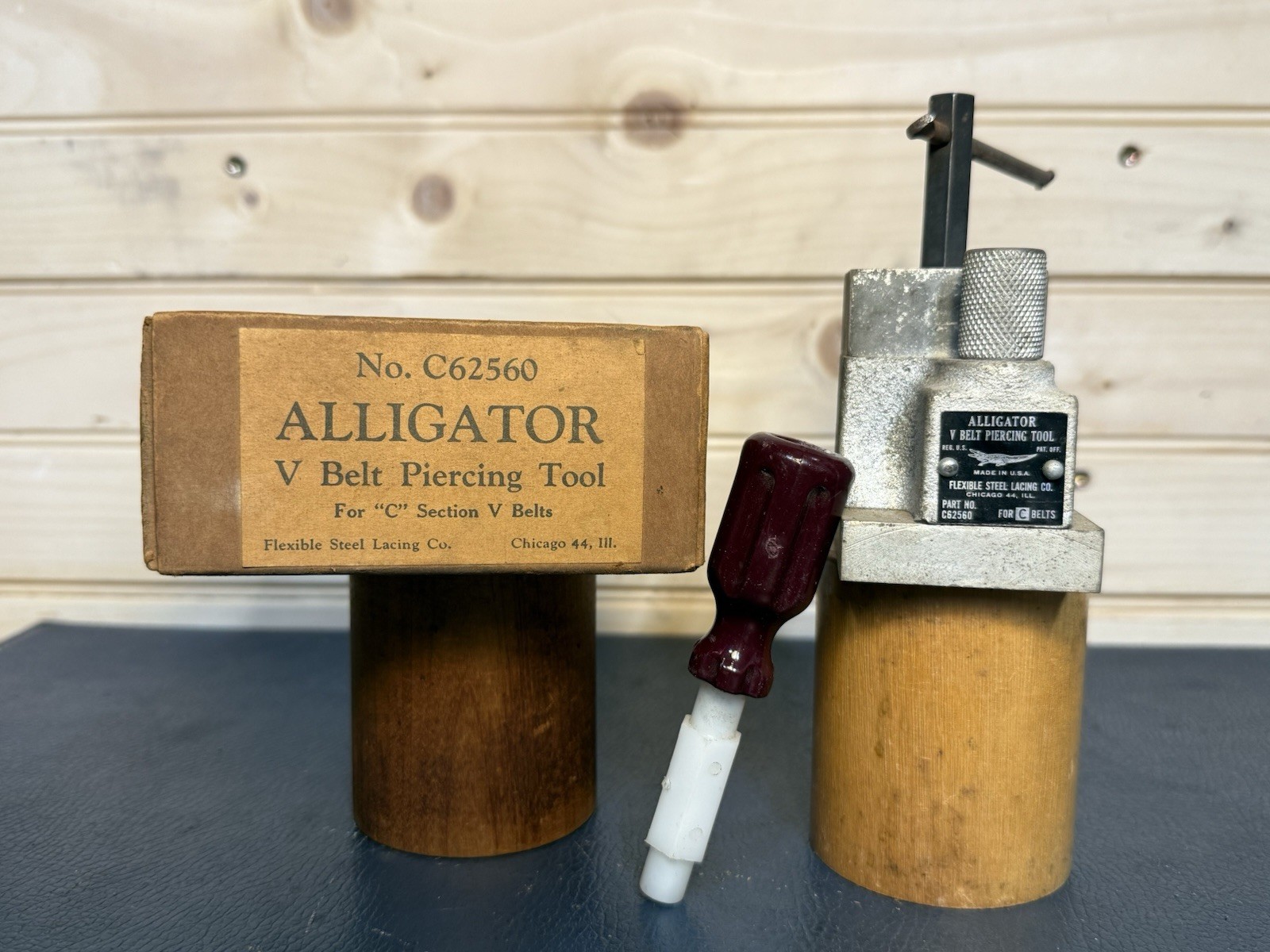 Alligator V-Belt Piercing Tool C62560 For C Belts -Flexible Steel Lacing Co.-USA