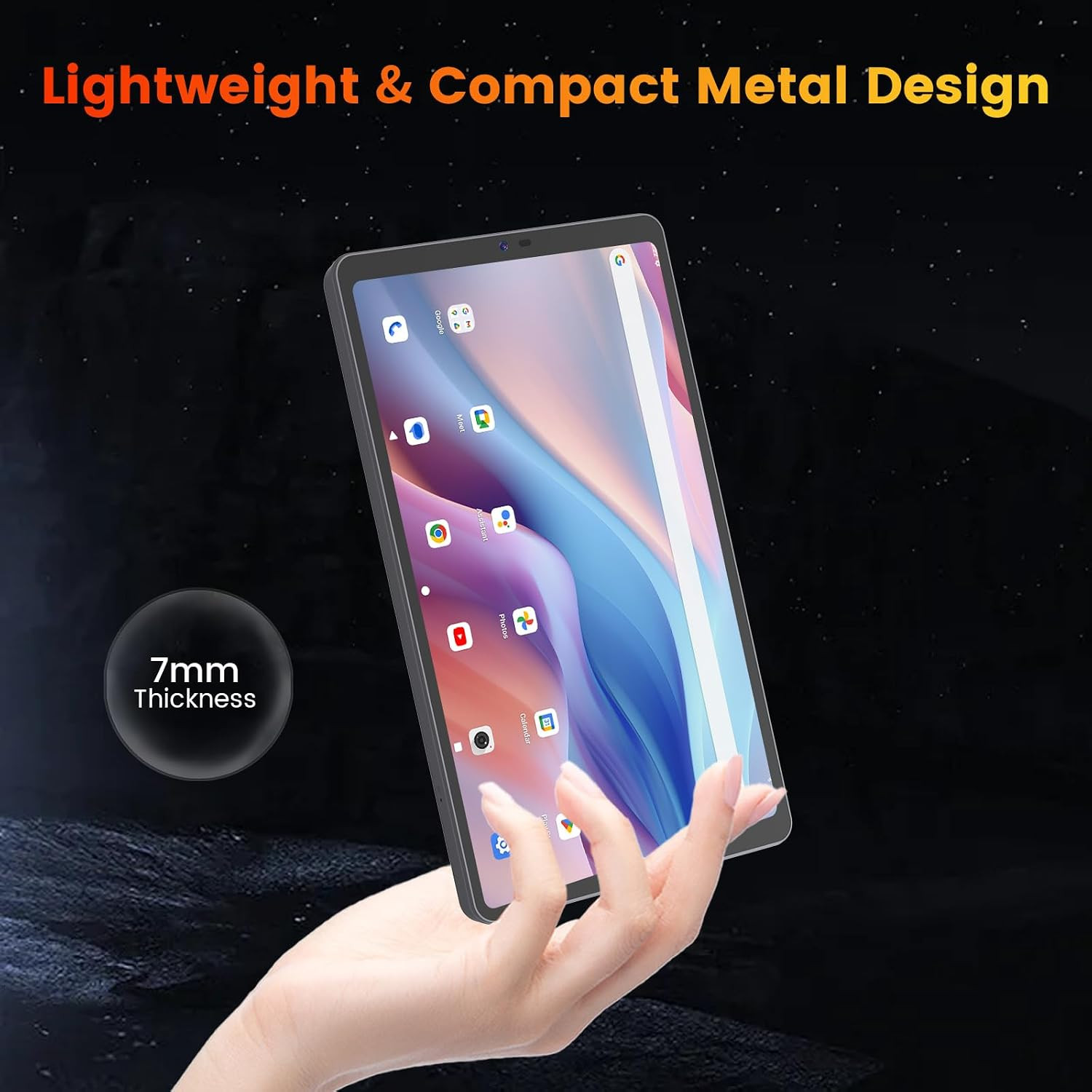 Android 15 Tablet 8.7 Inch, Mini Tablet 5000Mah, Dual-Band Wifi & BT5.0, 11GB RA