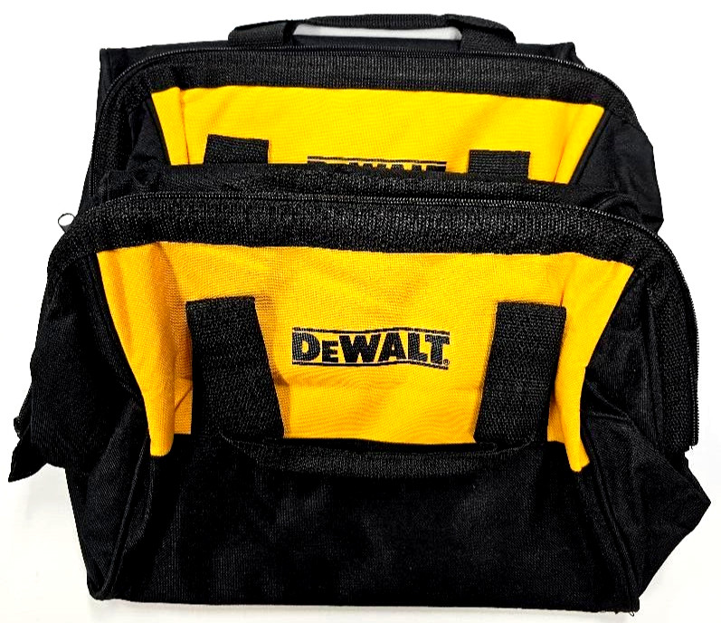 (2) Dewalt Tool Bags / Case 13″ x 10″ x 9″ Canvas For 20V Drill, Battery, Saw