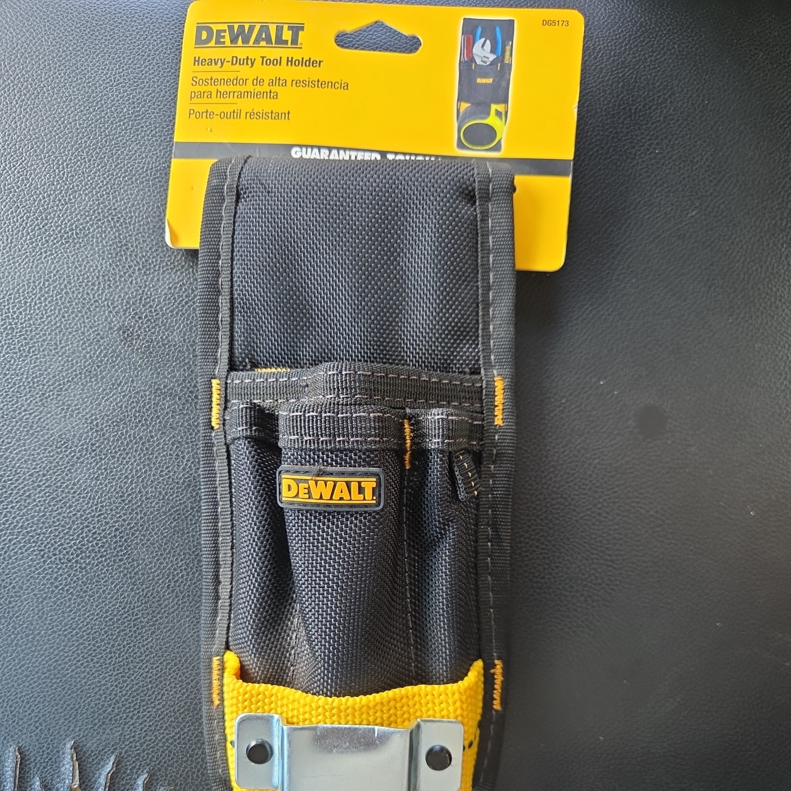 DeWalt Small Tool Pouch Holder Belt Mounting Wrench Tape Pliers Blades USED VGC