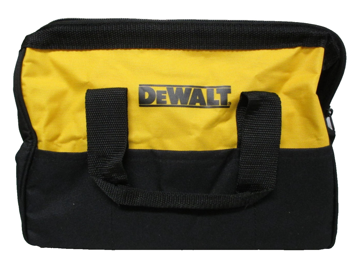 NEW! DEWALT OEM Contractor Tool Bag Case Ballistic Nylon Zipper & Handles 13x9x9