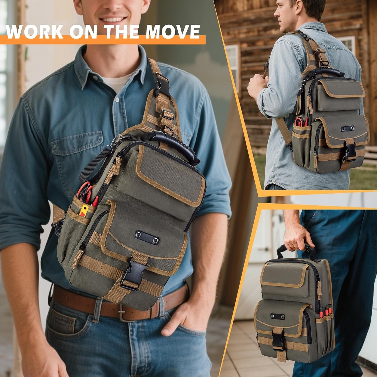 Electrician’s Tool Organizer – Heavy-Duty, Ergonomic & Spacious Design