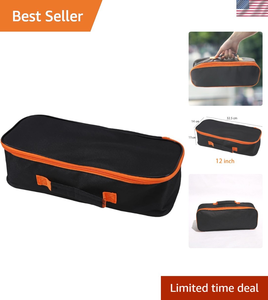 Multi-Functional Waterproof Tool Storage Bag – 12 Inch Portable Pouch