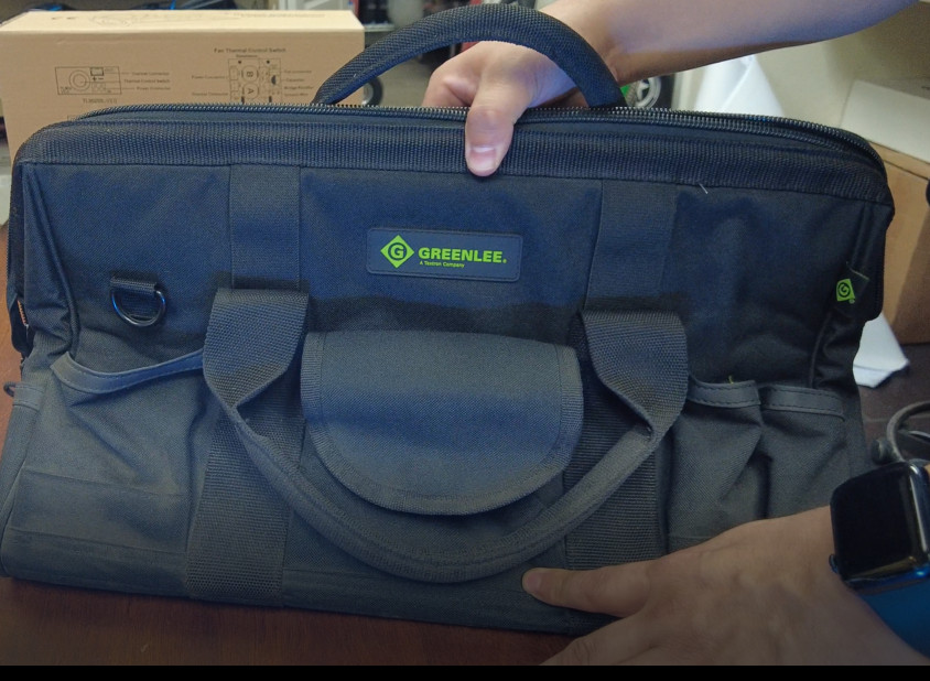 Green Lee Electricians Bag